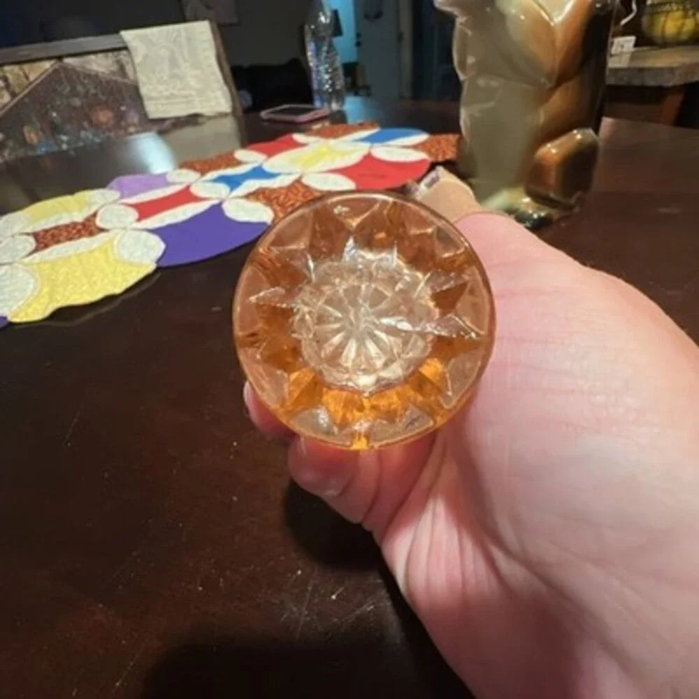 Vintage Jeannette Windsor Diamond Pink Depression Glass Salt and Pepper Shakers